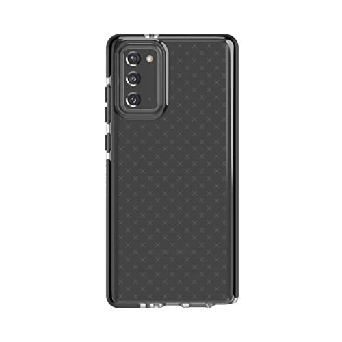 Tech21 Evo Check For Samsung Galaxy Note20 5g Phone Case Hygienically Clean Germ Fighting Antimicrobial Properties With 12ft Drop Protection, Black/Smokey