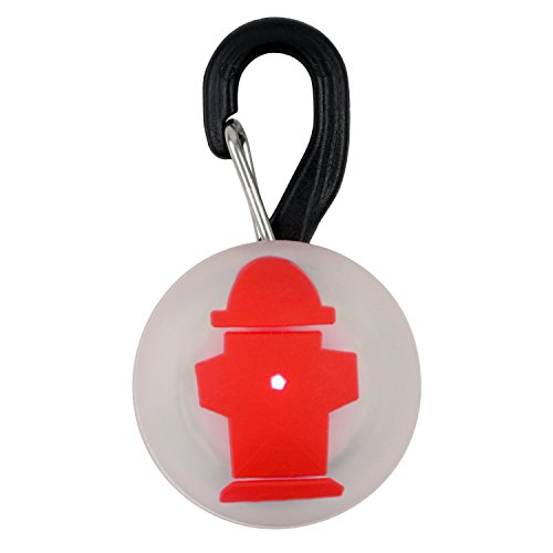 Nite Ize Petlit Led Collar Red Fire Hydrant Stylish Safety W/Carabiner