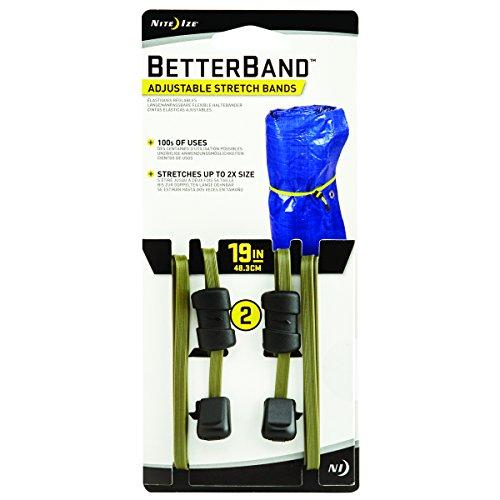 Nite Ize Betterband Adjustable Stretch Bands 19" 2 Pack Foliage