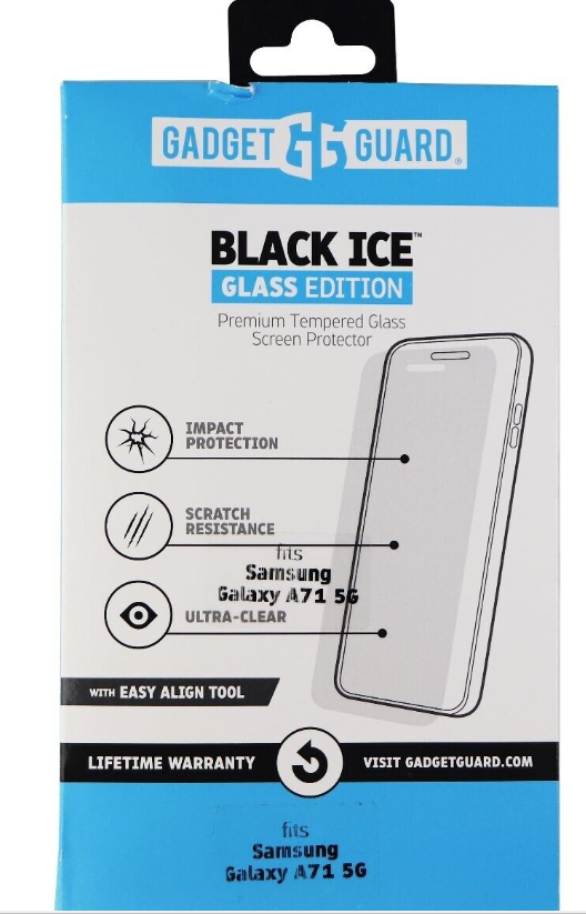 Gadget Guard Black Ice Glass Edition Tempered Glass For Galaxy A71 5g Clear