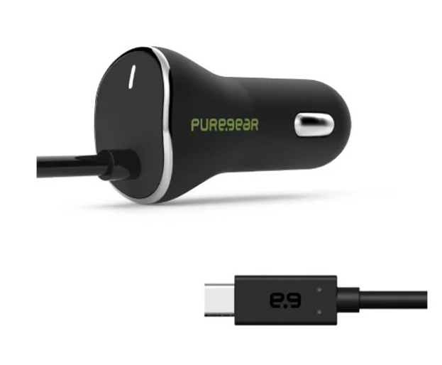 Puregear Car Charger Usb-C 15w / 3a Black New In Box