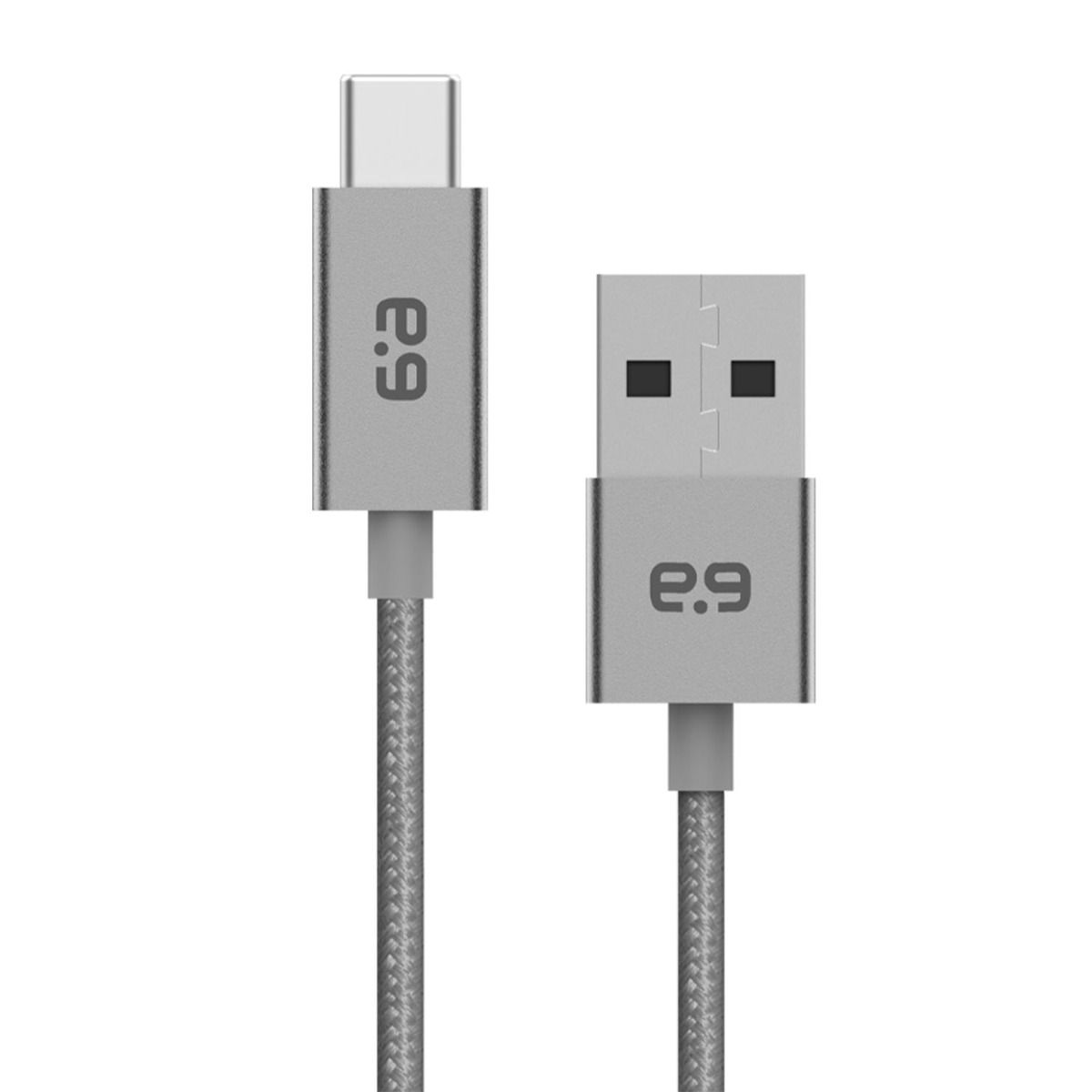 Braided Usb-A To Usb-C Cable Space Gray (10 Ft)