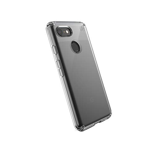 Speck Presidio Stay Clear Slim Case With Raised Bezel Screen Protection For Google Pixel 3, Clear