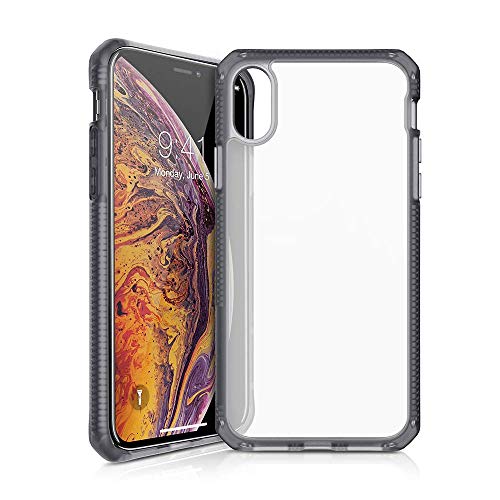 Itskins Hybrid Frost Protective Phone Case For Iphone Xs Max Black And Transparent