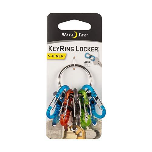 Nite Ize Krgp-11-R3 Keyring Key Ring, One-Size, Assorted Plastic Locking