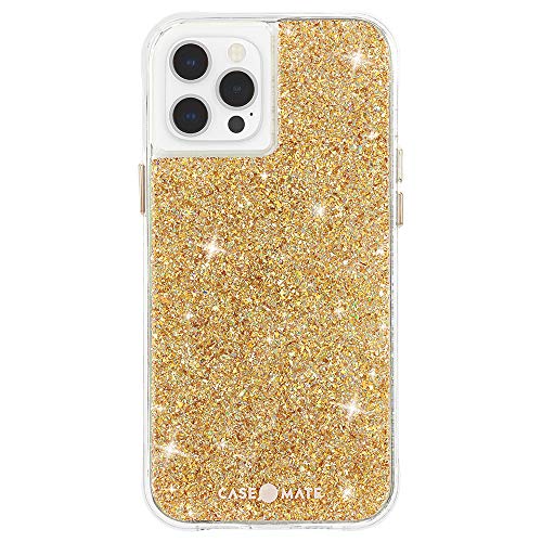 Case-Mate Twinkle Case For Iphone 12 And Iphone 12 Pro (5g) 10 Ft Drop Protection 6.1 Inch Gold