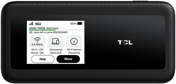 Tcl Communication Ltd - Linkzone Hotspot (Mw513u) - 1g - Black - Grade A - Locked To Verizon - Fully Function Tested