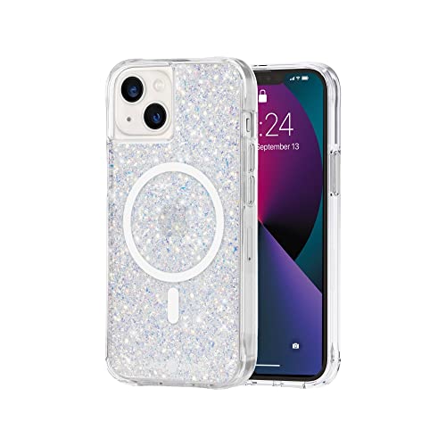 Case-Mate Iphone 13 Case Twinkle Stardust [10ft Drop Protection] [Compatible With Magsafe] Magnetic Cover With Cute Bling Sparkle For Iphone 13 6.1", Anti-Scratch, Shock Absorbent, Slim Fit