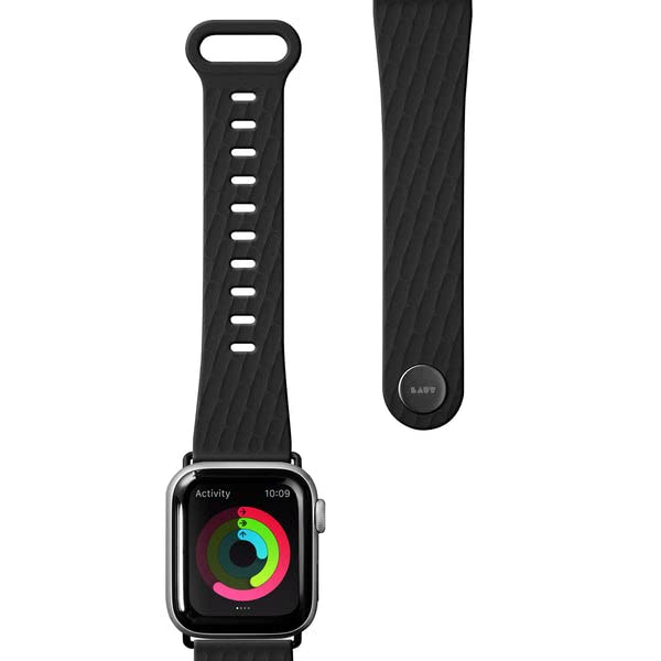 Laut Active 2.0 Sport Watch Strap Compatible With Apple Watch Series 1-8 & Se & Ultra (38mm / 40mm / 41mm) Black