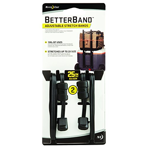 Nite Ize Betterband, Adjustable Stretch Band With Cord Lock, 25-Inch, Black