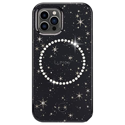 Lumee Halo Lighted Selfie Case For Iphone 13 Pro Max Built-In Adjustable Led Lighting 6.7 Inch Stars & Gems