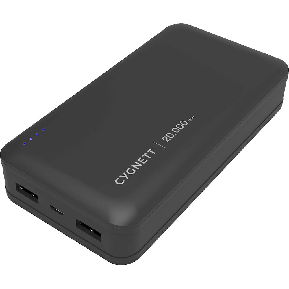 Cygnett Chargeup 20,000 Mah Portable Charger For Most Usb-Enabled Devices Black/Gray