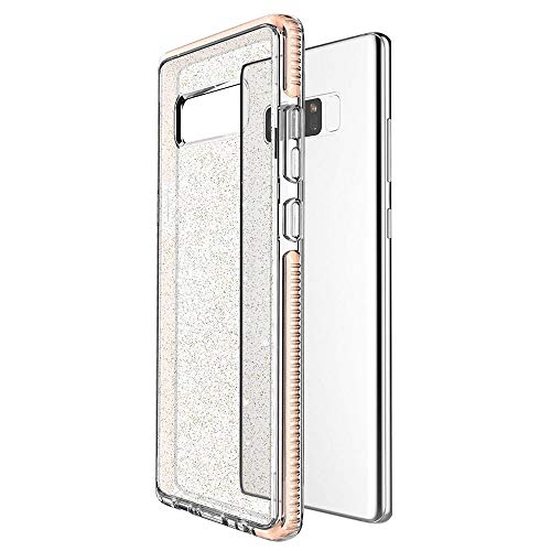 Prodigee [Super Star] For Samsung Galaxy Note 8 Cover 6.3" Super Slim & Protective Case, Smoke Gray Grey Black Clear Transparent Dual Material Bumper 2 Meter Military Grade Certified Drop Shock Test