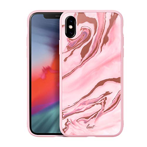 Laut Mineral Glass For Iphone Xs/Iphone X | 9h Super Tough Tempered Glass | Anti-Scratch | Compatible With Wireless Chargers (Mineral Pink)