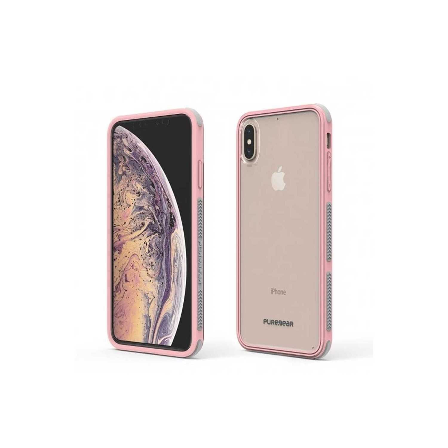 Puregear Dualtek Clear Case For Apple® Iphone® Xs Max Clear/Soft Pink