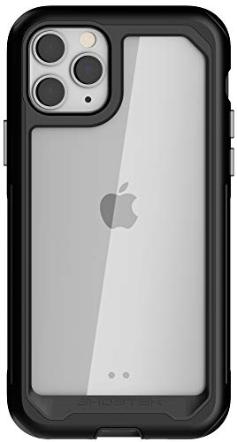 Ghostek Atomic Slim Clear Phone Cases For Iphone 11 Pro Max With Protective Metal Bumper Rugged Heavy Duty Protection Premium Strong Covers Designed For 2019 Apple Iphone 11 Pro Max (6.5 Inch) (Black)