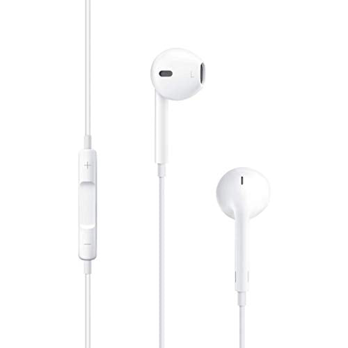 Apple Earpods Headphones With 3.5mm Plug. Microphone With Built-In Remote To Control Music, Phone Calls, And Volume. Wired Earbuds