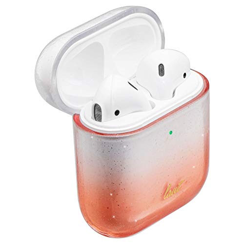 Laut Ombre Sparkle For Airpods 2 And 1 Charging Case | Glittering |Anti-Scratch | Ultra Lightweight | Front Led Visible (Peach)