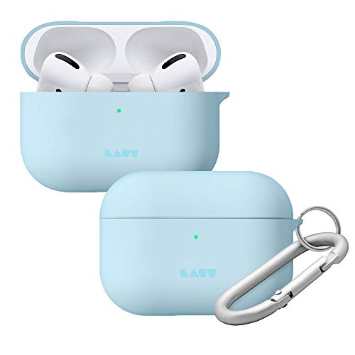 Laut Huex Pastels For Airpods Pro | Silky Rubber Finish | Ultra Lightweight | Carabiner Included • Baby Blue