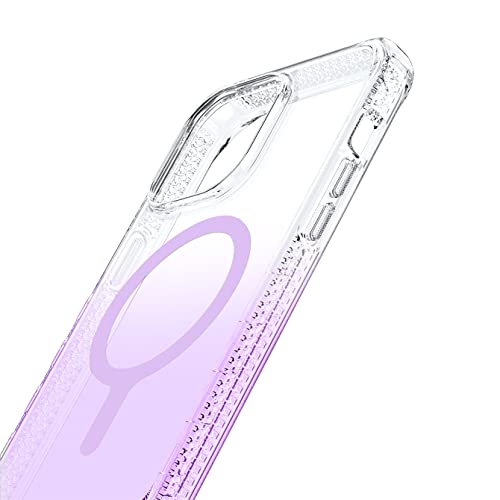 Itskins Supreme R Ombre Compatible With Magsafe® Protective Case For Iphone 14 Pro Ombre Light Purple