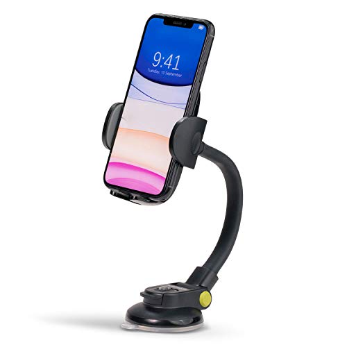 Puregear Cradle Car Phone Mount, Multi-Function Cell Phone Mount, Dashboard Car Phone Holder, Suction Cup Car Phone Holder For Iphone 12/11/Xr/Xs/8/7/6, Galaxy S20/S10/S9/S8 And Most Smartphones