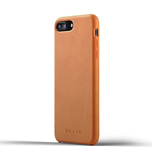 Mujjo Full Leather Case For Iphone 8 Plus, Iphone 7 Plus | Premium Genuine Leather, Natural Aging Effect | Super Slim Profile, Protective Bezel (Tan)