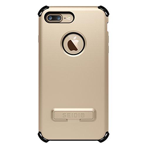 Seidio Dilex Case With Kickstand For Apple Iphone 7 Plus And Iphone 8 Plus (Gold/Black)