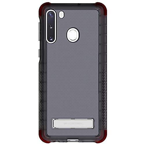 Ghostek Covert Galaxy A21 Case Clear With Kickstand Super Slim Fit Shockproof Design With Scratch Resistant Back And Anti Slip Hand Grip Wireless Charging Compatible 2020 Galaxy A21 (6.5 Inch) Smoke