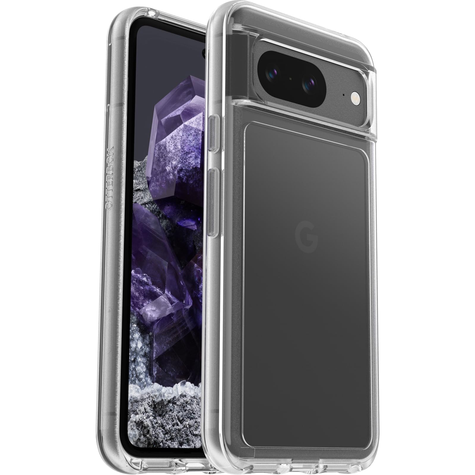 Otterbox Google Pixel 8 Symmetry Series Clear Case Clear, Ultra-Sleek, Wireless Charging Compatible, Raised Edges Protect Camera & Screen