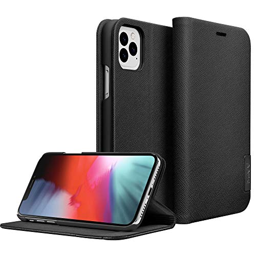 Laut | Prestige Folio For Iphone 11 Pro Max | 2x Card Pockets | Saffiano Vegan Leather • Black