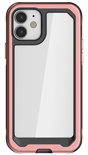 Ghostek Atomic Slim Compatible With Iphone 12 Case And Iphone 12 Pro Case (6.1 Inch) With Super Tough Protective Lightweight Aluminum Bumper Iphone12 5g And Iphone 12pro 5g (2020) (Pink)