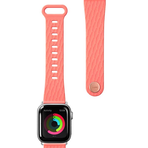 Laut Active 2.0 Sport Watch Strap Compatible With Apple Watch Series 1-8 & Se & Ultra (38mm / 40mm / 41mm) Coral