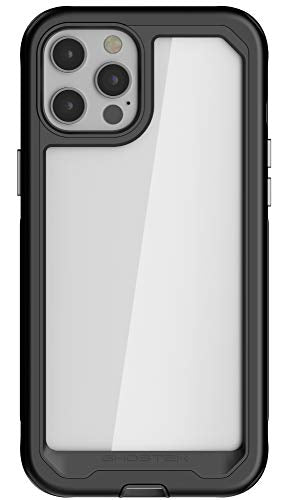 Ghostek Atomic Slim Designed For Iphone 12 Mini Case With Protective Aluminum Bumper Made Of Super Strong Lightweight Military Grade Alloy Cases For Iphone 12 Mini 5g (5.4 Inch) (Black)