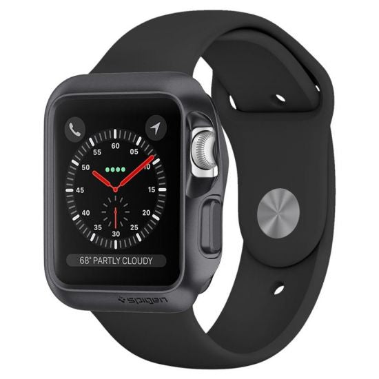 Spigen Apple Watch Slim Armor Case Space Gray (Series 1,2 &3) 42mm (Wristband Not Included)