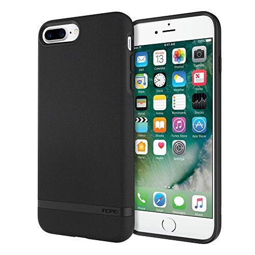 Incipio Carnaby Iphone 8 Plus & Iphone 7 Plus Case Esquire Series With Co-Molded Design And Ultra-Soft Cotton Finish For Iphone 8 Plus & Iphone 7 Plus Black