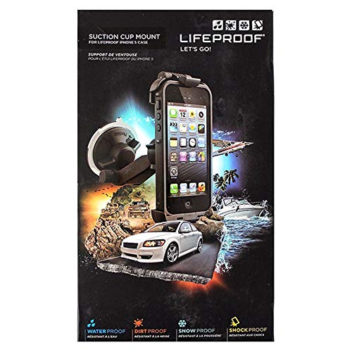 Lifeproof Car Mount Suction Cup For Iphone 5 Retail Packaging Black