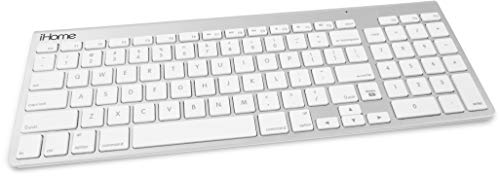 Ihome Bluetooth Full Sized Keyboard For Mac, Silver (Imac-K130)