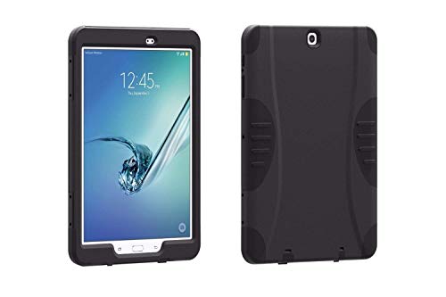 Verizon Oem Rugged Shock Absorbing Impact Protection Case With Built-In Screen Guard For Samsung Galaxy Tab E 9.6" Black