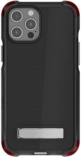 Ghostek Covert 12 Pro Max Iphone Case Clear Protective Phone Cover With Metal Stand Slim Heavy Duty Shockproof Protection Built-In Kickstand Designed For 2020 Apple Iphone 12 Pro Max (6.7inch) (Smoke)