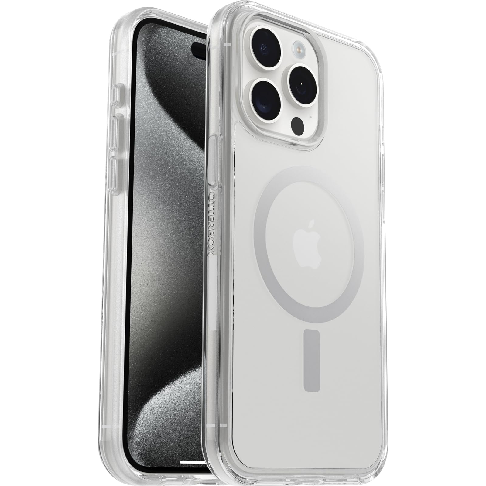 Otterbox Symmetry Clear For Magsafe Case For Iphone 15 Pro Max, Shockproof, Drop Proof, Protective Thin Case, 3x Tested To Military Standard, Clear