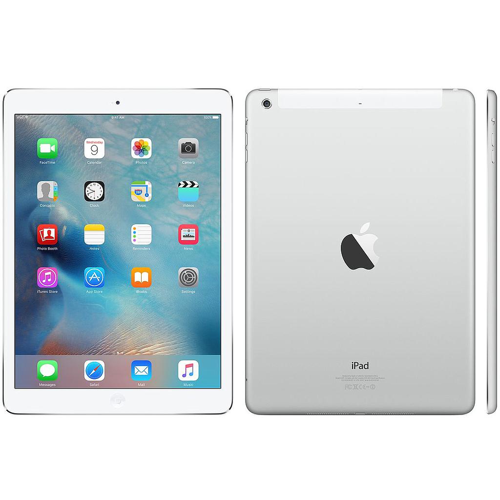 Apple - Ipad Air (Gen 1) (A1475) Wifi  + Cellular - 16g - Silver - Grade A - Unlocked - Fully Function Tested