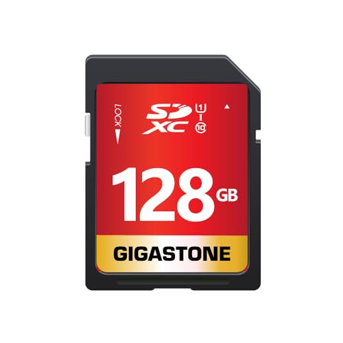 Gigastone 128gb Sd Card Uhs-I U1 Class 10 Sdxc Memory Card High Speed Full Hd Video Canon Nikon Sony Pentax Kodak Olympus Panasonic Digital Camera