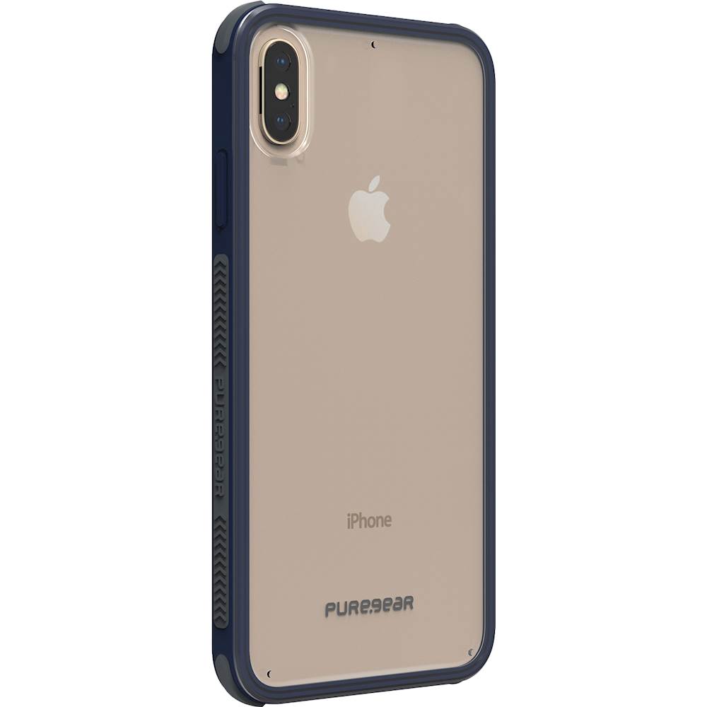 Puregear Dualtek Clear Case For Apple® Iphone® Xs Max Clear/Navy Blue