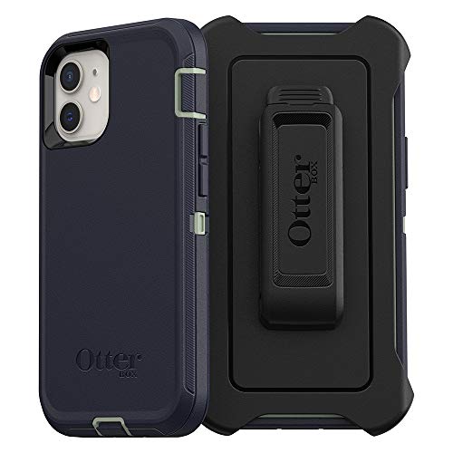 Otterbox Defender Series Screenless Edition Case For Iphone 12 Mini Varsity Blues (Desert Sage/Dress Blues)