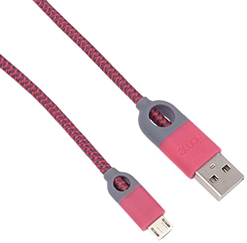 Ihome Micro Usb Cable For Universal/Smartphones Pink