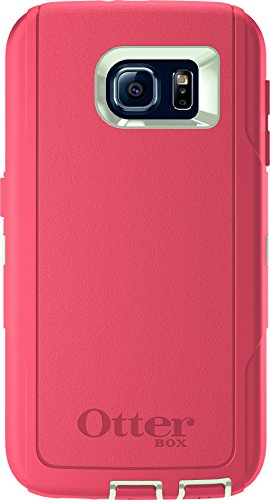 Otterbox Defender Series For Samsung Galaxy S6 Retail Packaging Melon Pop (Sage Green/Hibiscus Pink)