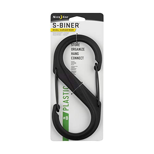 Nite Ize Sbp8-03-01bg S-Biner Carabiner, Size #8, Black