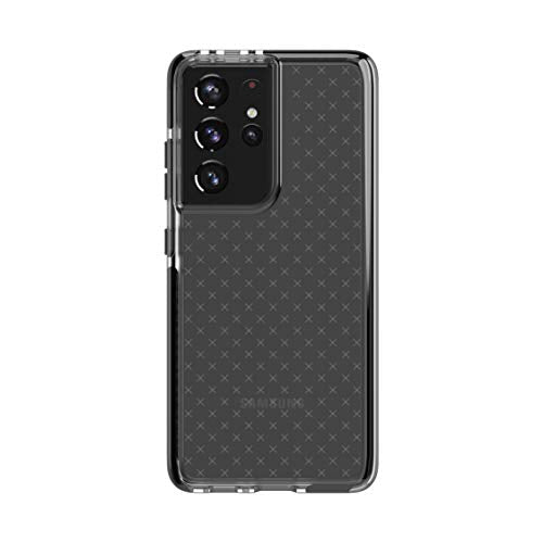 Tech21 Evo Check Phone Case For Samsung S21 + (Plus) 5g Germ Fighting Antimicrobial Phone Case With 12 Ft. Drop Protection, Smokey/Black