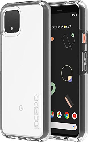 Incipio Dualpro Case For Google Pixel 4 Google Certified Protective Cover (Clear) [Extremely Rugged I Shock Absorbing I Hybrid] Gg-083-Clr