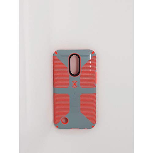 Speck Products Candyshell Grip Cell Phone Case For Lg K20 V Nickel Grey/Warning Orange